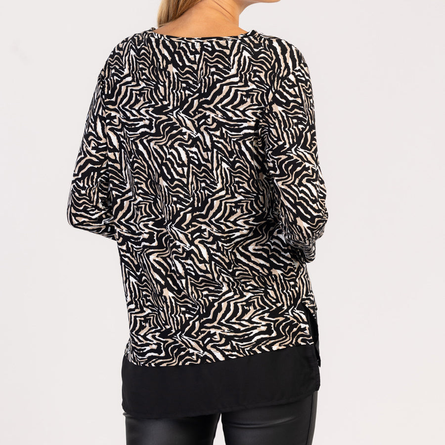 MIRA – T-shirt femme à manches longues tendance