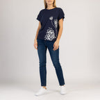 TEEZY – T-shirt pour femme en coton avec imprimé
